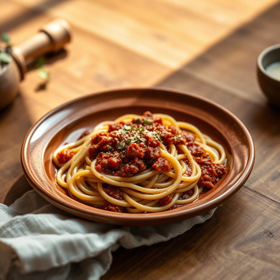 Tagliatelle al ragù fatte a mano
